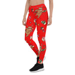 Scotstee Shop - Lovely Christmas Sloth pattern Red Halloween Women's Leggings