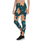 Scotstee Shop - Modern Watercolor Christmas Holiday Cookie Pattern Halloween Women's Leggings