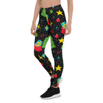 Scotstee Shop - New Year Bright Seamless Pattern with Christmas Tree Halloween Women's Leggings