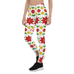 Scotstee Shop - Christmas Poinsettias Ugly Sweater Women Christmas Leggings
