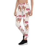 Scotstee Shop - Christmas Reindeer with Christmas Hat Gift Xmas Women Christmas Leggings