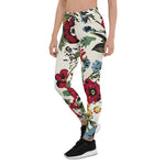 Mother's Day Gift, Mother's Day Leggings Abstract Solid Flowers Arrangement Women's Leggings