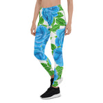 Mother's Day Gift, Mother's Day Leggings Blue Roses Watercolor Women's Leggings