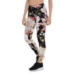 Mother's Day Gift, Mother's Day Leggings Bohemian Chic Pink Flowers Dark Floral Women's Leggings