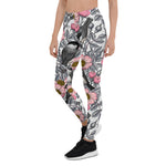 Mother's Day Gift, Mother's Day Leggings Chickadees in the Wild Rose Women's Leggings