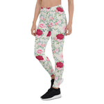 Mother's Day Gift, Mother's Day Leggings Classy Floral Pattern Pink Rose Garden Women's Leggings