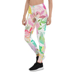 Mother's Day Gift, Mother's Day Leggings Classy Watercolor Rose Floral Women's Leggings