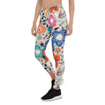 Mother's Day Gift, Mother's Day Leggings Colorful Blooming Flowers and Flying Birds Women's Leggings