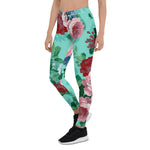 Mother's Day Gift, Mother's Day Leggings Colorful Roses & Flowers Garden Women's Leggings