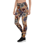 Mother's Day Gift, Mother's Day Leggings Colorful Roses Garden Vintage Women's Leggings