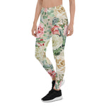 Mother's Day Gift, Mother's Day Leggings Cream blush Roses Spring Floral Women's Leggings