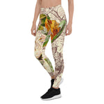 Mother's Day Gift, Mother's Day Leggings Delicate Vintage Roses Women's Leggings