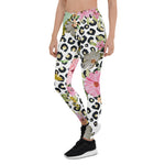 Mother's Day Gift, Mother's Day Leggings Elegant leopard print and floral Women's Leggings