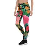 Mother's Day Gift, Mother's Day Leggings Elegant Pink watercolor Floral Bouquet Women's Leggings