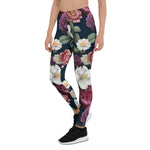 Mother's Day Gift, Mother's Day Leggings Floral Pattern Gadern Flower Women's Leggings