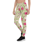 Mother's Day Gift, Mother's Day Leggings Floral Pattern Rose Flowers Women's Leggings