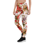Mother's Day Gift, Mother's Day Leggings Floral pattern Roses with chrysanthemum Gadern Women's Leggings