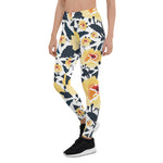 Mother's Day Gift, Mother's Day Leggings Floral seamless pattern with Roses Flower Women's Leggings