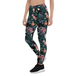 Mother's Day Gift, Mother's Day Leggings Garden Flower Rose Pattern Women's Leggings