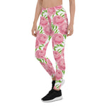 Mother's Day Gift, Mother's Day Leggings Pink Peonies Watercolor Flower Women's Leggings