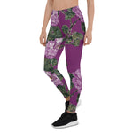 Mother's Day Gift, Mother's Day Leggings Pink Tapestry Roses Women's Leggings
