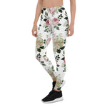 Mother's Day Gift, Mother's Day Leggings Romantic Pink Roses Floral Women's Leggings