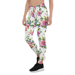 Mother's Day Gift, Mother's Day Leggings Roses, peony with leaves and chamomile with cornflowers Women's Leggings