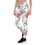 Mother's Day Gift, Mother's Day Leggings Scatter Pink Roses Pattern Women's Leggings
