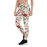 Mother's Day Gift, Mother's Day Leggings Seamless floral pattern with birds Women's Leggings