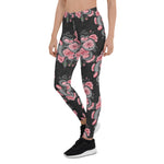 Mother's Day Gift, Mother's Day Leggings Snakes and Peach Roses Women's Leggings