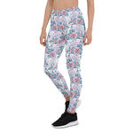 Mother's Day Gift, Mother's Day Leggings Unicorn Pink & Blue Rose Pattern Women's Leggings
