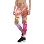Mother's Day Gift, Mother's Day Leggings Vibrant Field of Roses Women's Leggings