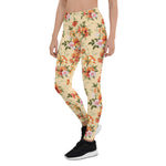 Mother's Day Gift, Mother's Day Leggings Vintage Floral pattern with Roses Watercolor Women's Leggings