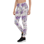 Mother's Day Gift, Mother's Day Leggings Vintage Floral Rose Purple Women's Leggings
