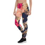 Mother's Day Gift, Mother's Day Leggings Vintage Flowers Rose Floral Women's Leggings