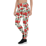 Mother's Day Gift, Mother's Day Leggings Vintage Pattern With Roses Women's Leggings