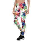Mother's Day Gift, Mother's Day Leggings watercolor boho chic Flowers Women's Leggings