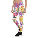 Mother's Day Gift, Mother's Day Leggings Watercolor Rose Floral Botanical Flower Women's Leggings