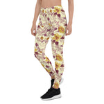 Mother's Day Gift, Mother's Day Leggings Watercolor Seamless Pattern with Contoured Element Women's Leggings