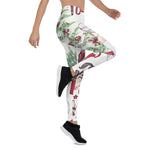 Scotstee Shop - Beautiful Red Christmas Watercolor, Gift Women's Christmas Leggings