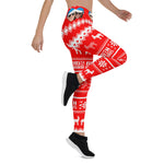 Scotstee Shop - Funny Christmas Leggings Biden Harris Blue Hat Holiday, Gift Women's Christmas Leggings