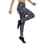 Scotstee Shop - Candy Cane Snowflake Navy Gift Christmas Women's Leggings
