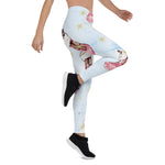 Scotstee Shop - Christmas Art Paintings Stocking Pink Xmas Gift Women's Leggings