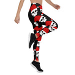Scotstee Shop - Christmas Be Merry Funny Skull Santa Goth Pattern Xmas Women's Leggings