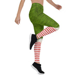 Scotstee Shop - Christmas Chic Elf Costume Green Holiday Fun Xmas Women's Leggings
