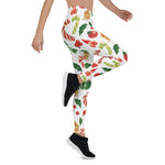 Scotstee Shop - Christmas Gnome Candy Cane Holly Pattern Xmas Women's Leggings