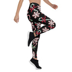Scotstee Shop - Holiday Candy Canes and Snowflakes Christmas Gift Halloween Women's Leggings