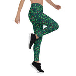 Scotstee Shop - Christmas Holly Green Pattern 1 Gift Xmas Women's Leggings