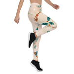 Scotstee Shop - Christmas Leaves Boho Pattern Holly Xmas Women's Leggings