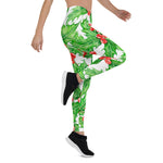 Scotstee Shop - Holly Berry Watercolor Christmas Pattern Halloween Women's Leggings